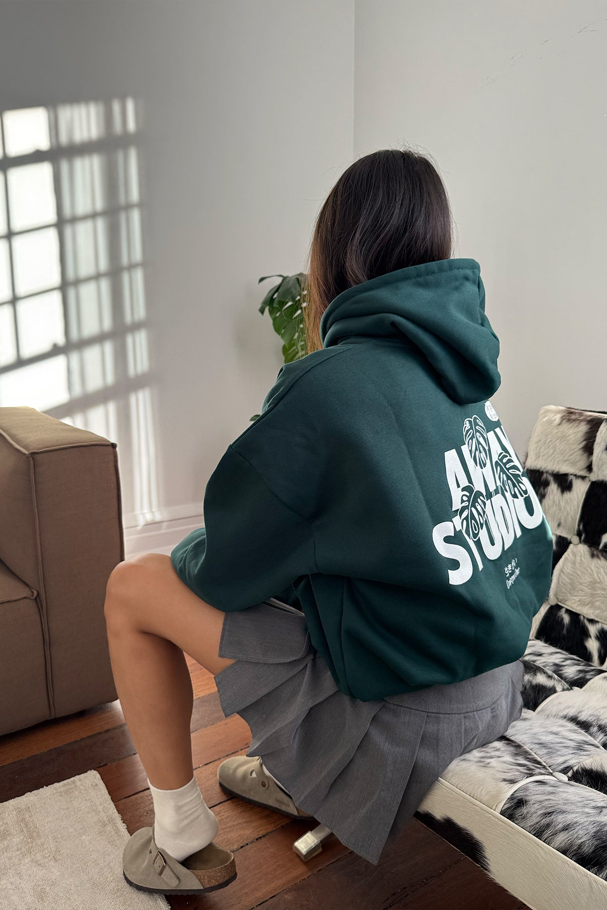 The Monstera Hood - Forest Green