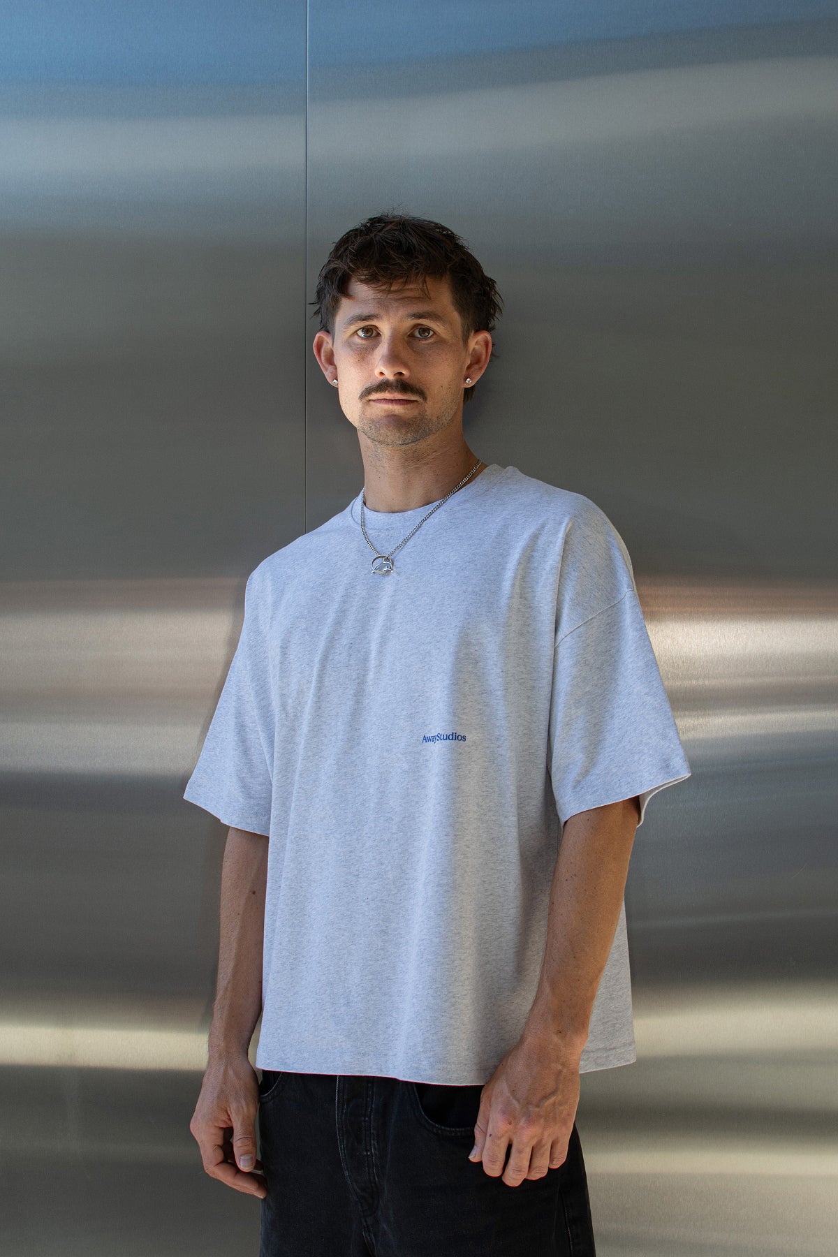 The Off Course Tee - Light Grey Marl