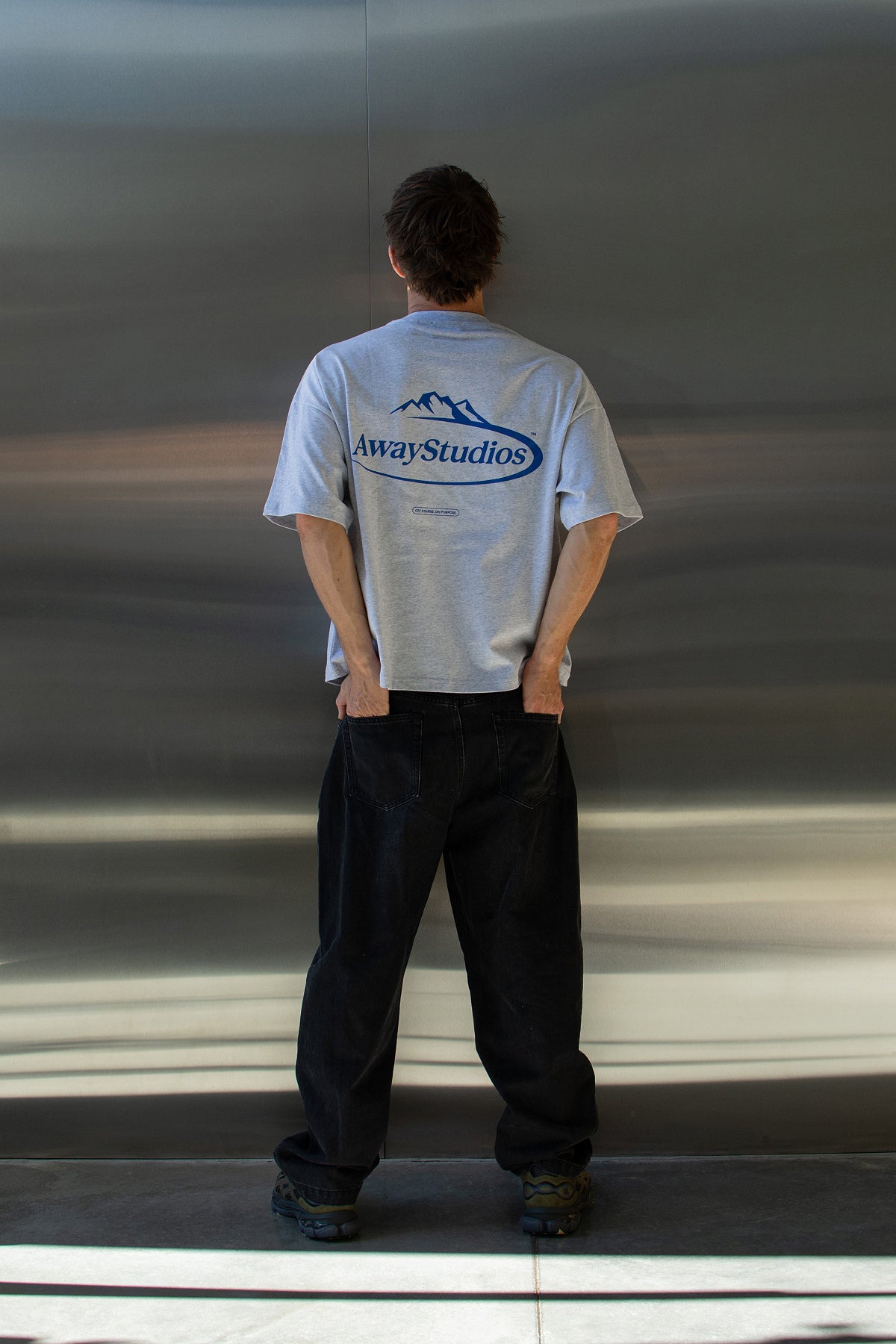 The Off Course Tee - Light Grey Marl