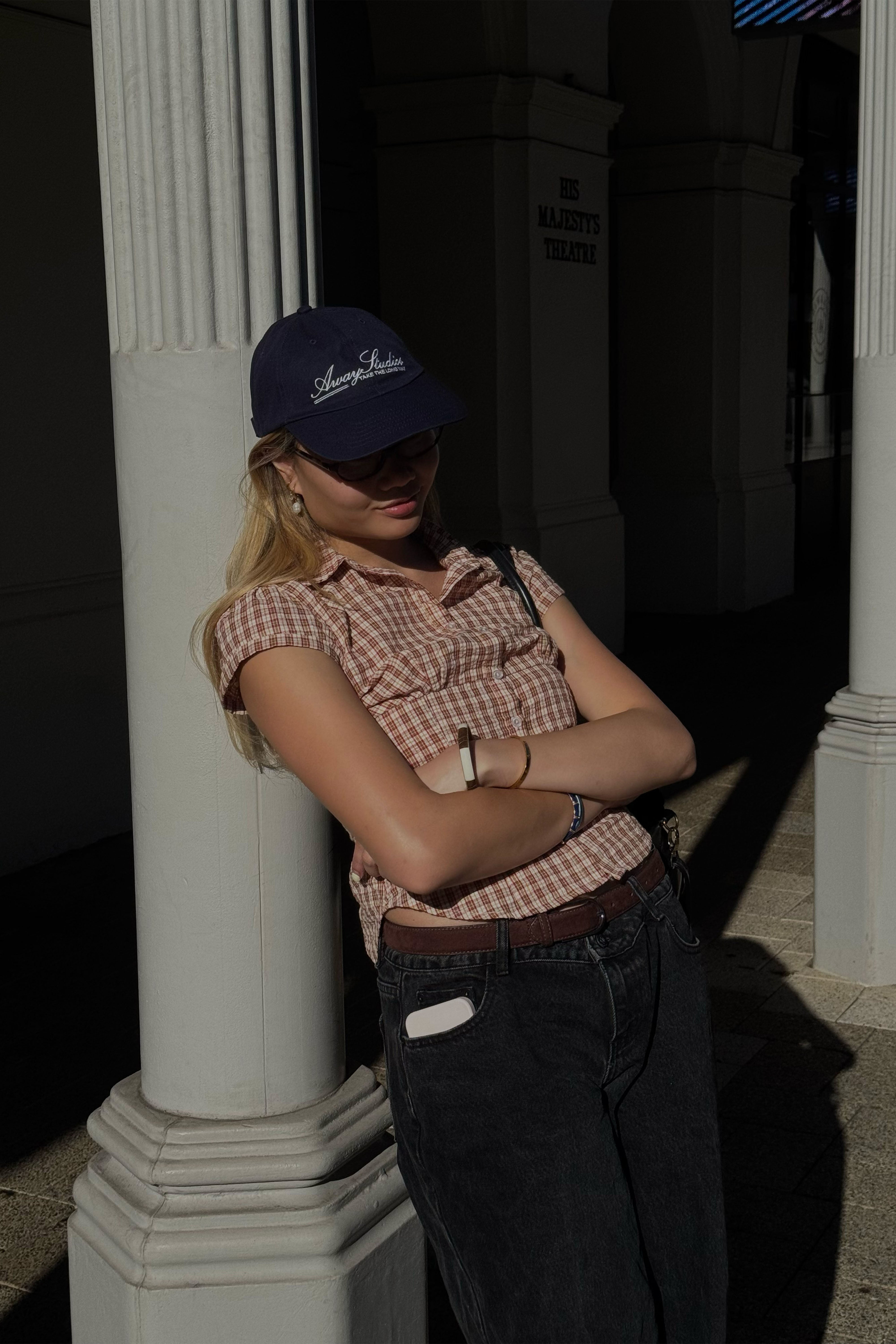 Long Way Cap - Navy Blue